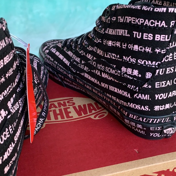 VANS SK8-Hi TAPERED WE ARE BEAUTIFUL Blk/Blk WMNS - Picture 12 of 16